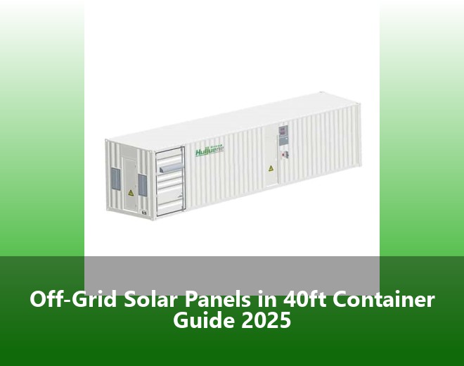 Off-Grid Solar Panels in 40ft Container Guide 2025